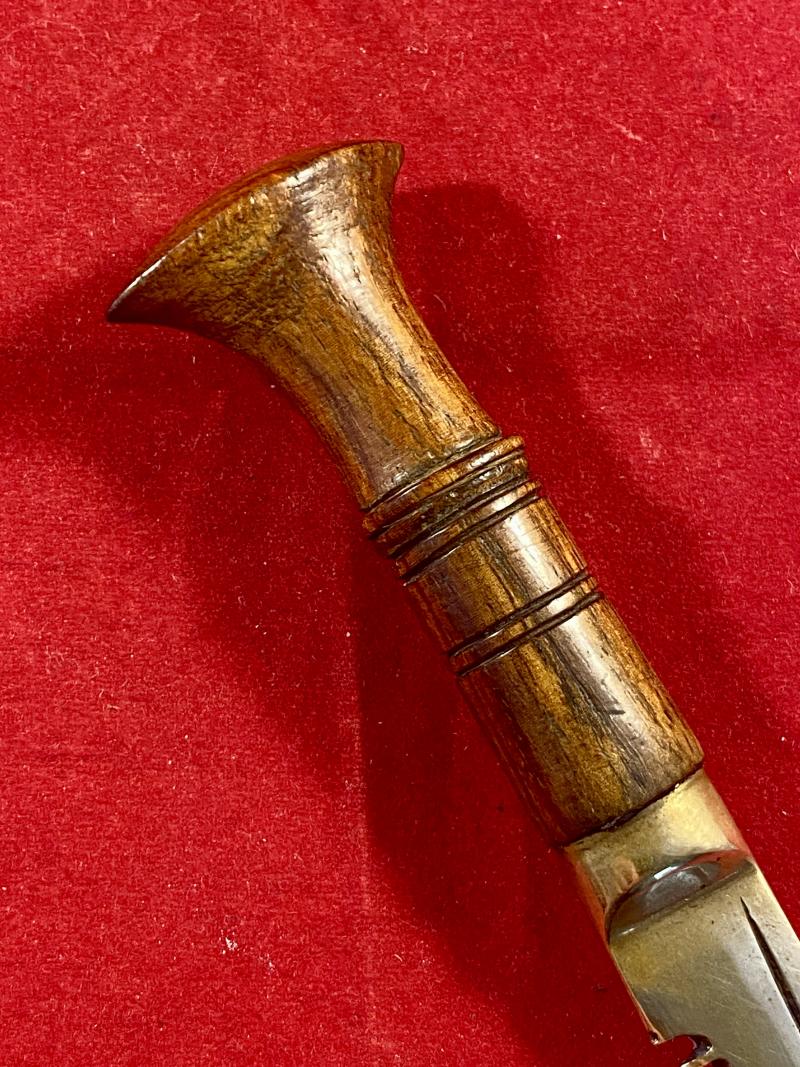 Miniature Kukri Knife with Engraved Dedication to “Major A.O.L Burke 7th Gurkha Rifles” of the Indian Army WW2