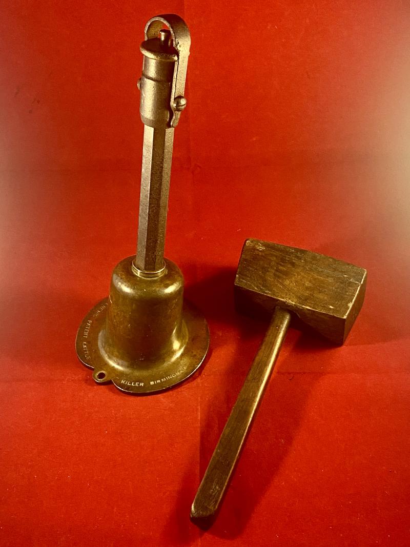 Scarce W.W. Greener Humane Cattle Killer Single Shot Obsolete .310 Calibre Bell Gun with Wooden Mallet