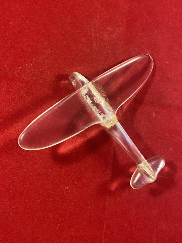 Rare WW2 “Trench Art” Plexiglass Model of a Spitfire