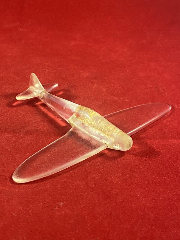 Rare WW2 “Trench Art” Plexiglass Model of a Spitfire