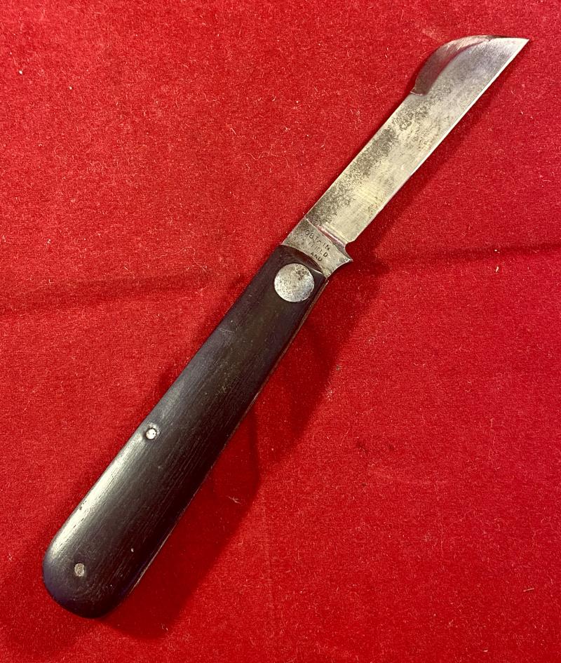 Scarce Antique Pocket Budding Knife with Oak Grip by SAYNOR COOKE & RIDAL c1880