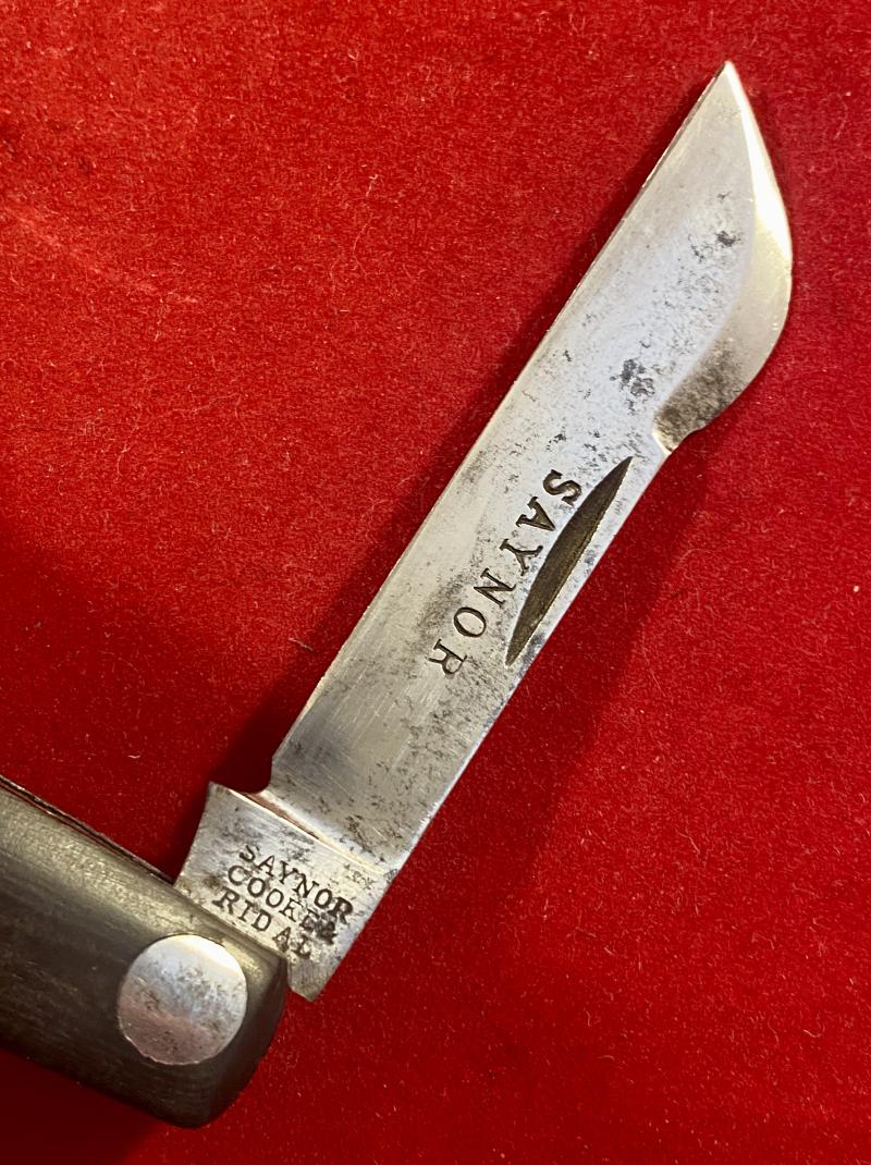 Scarce Antique Pocket Budding Knife with Oak Grip by SAYNOR COOKE & RIDAL c1880
