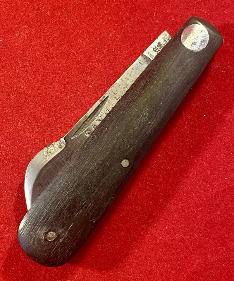 Scarce Antique Pocket Budding Knife with Oak Grip by SAYNOR COOKE & RIDAL c1880
