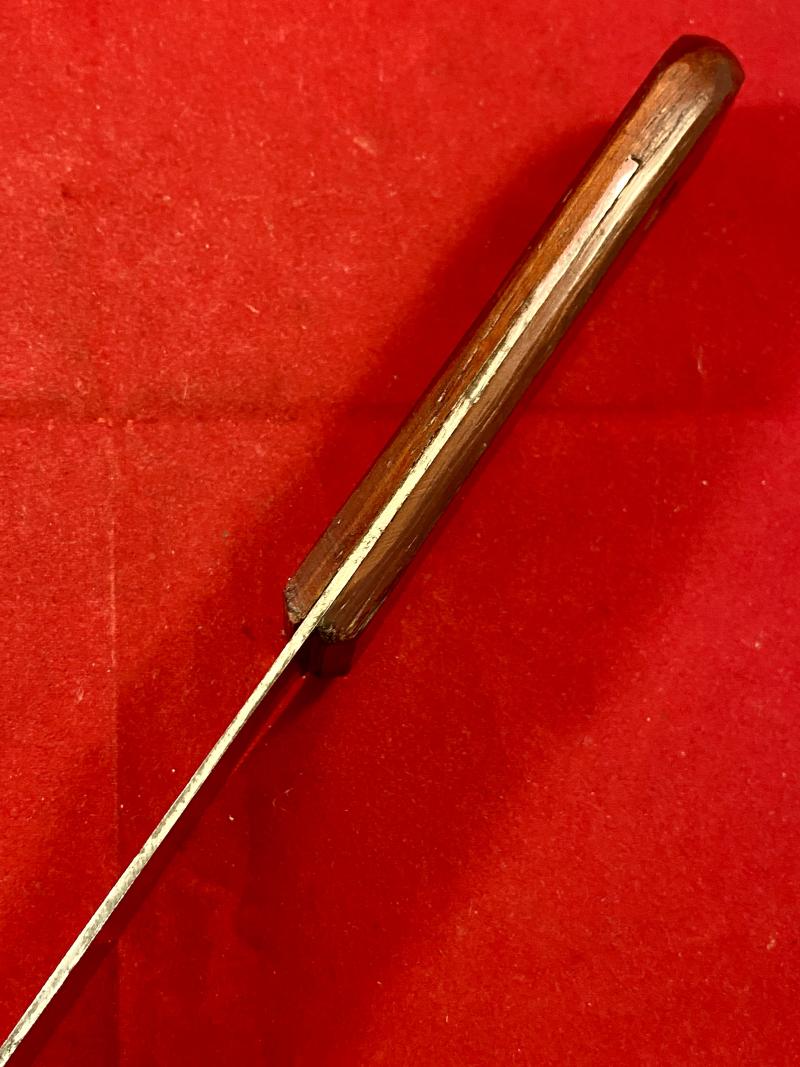 Vintage M.O.D Pattern Large Rigging Knife with Carbon Steel Blade and Rosewood Grip