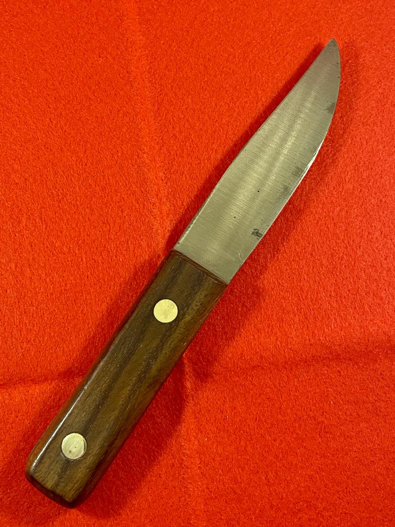 Vintage British Royal Navy Deck Knife with Leather Sheath by J. Nowill & Sons dated 1989
