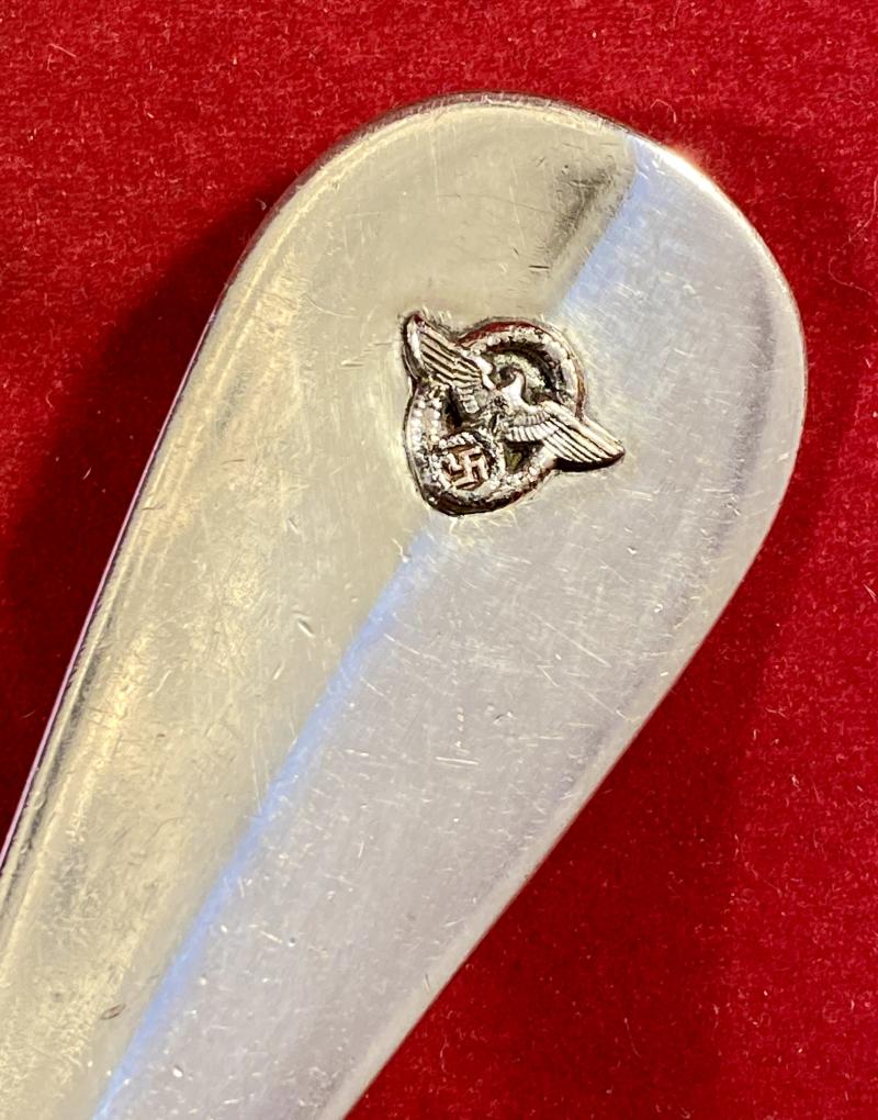 Large French Silver-Plated - WW2 German Police Basting Spoon from the Island of Jersey
