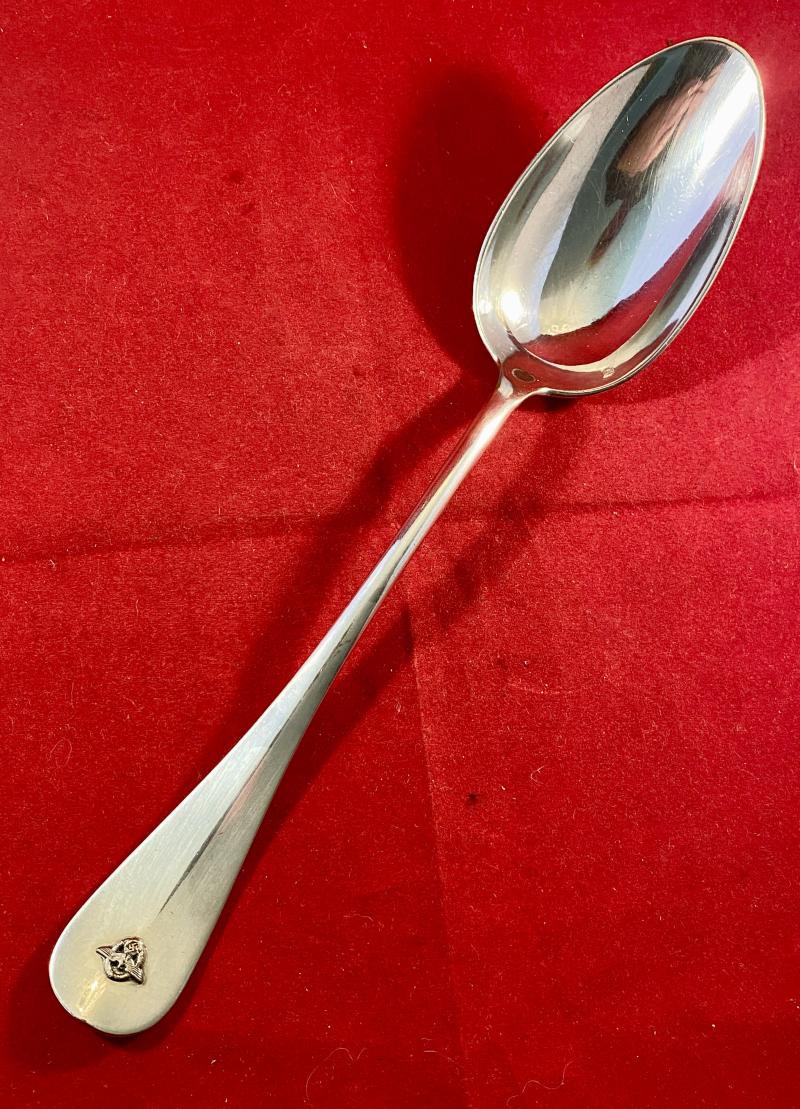 Large French Silver-Plated - WW2 German Police Basting Spoon from the Island of Jersey