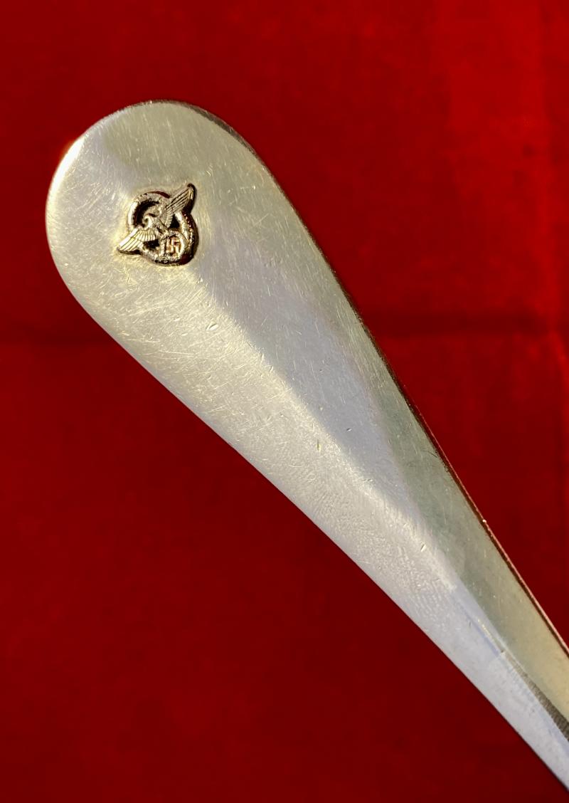 Large French Silver-Plated - WW2 German Police Basting Spoon from the Island of Jersey