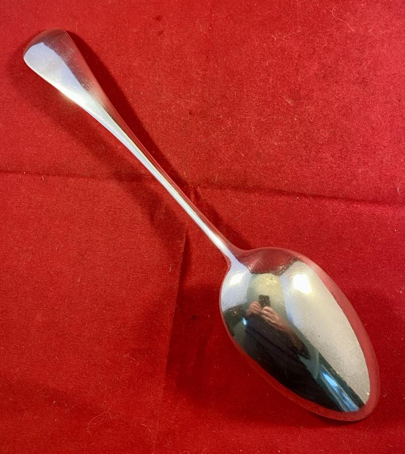 Large French Silver-Plated - WW2 German Police Basting Spoon from the Island of Jersey