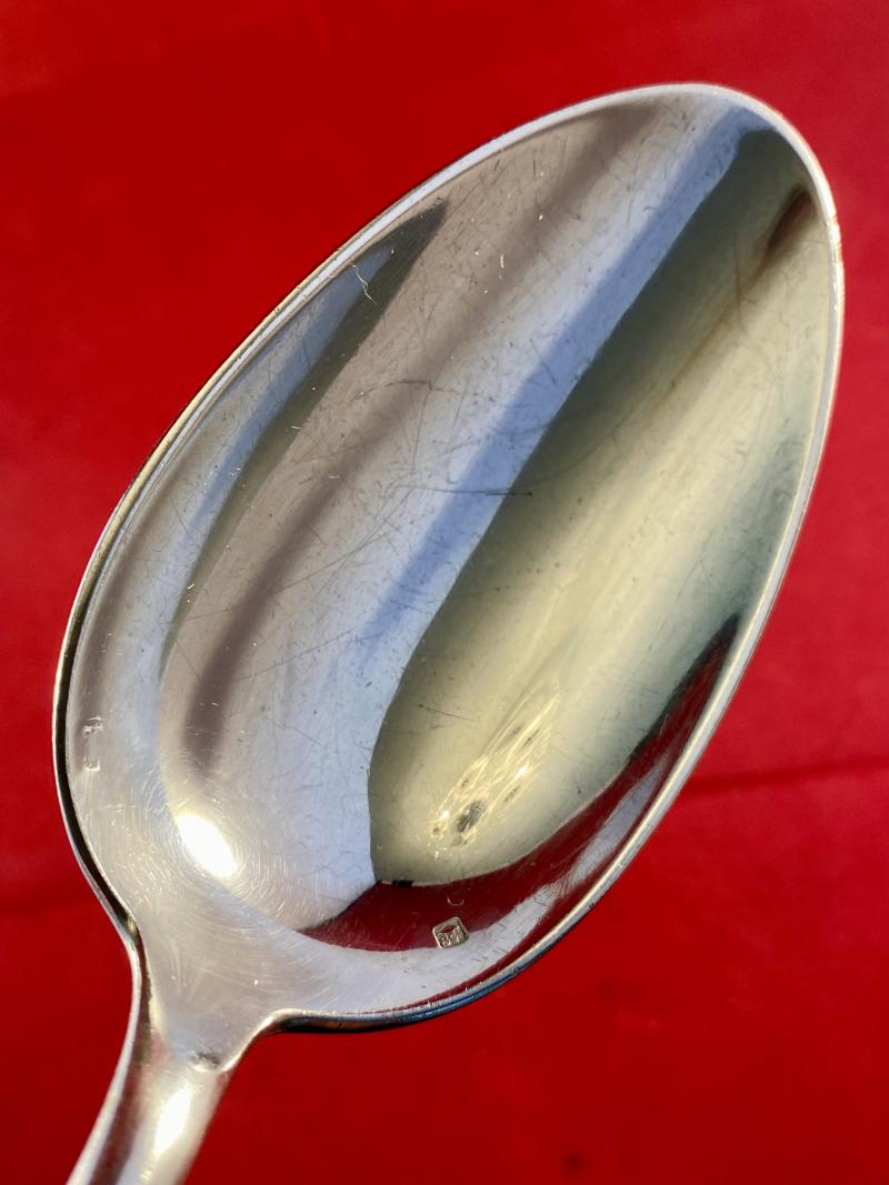 Large French Silver-Plated - WW2 German Police Basting Spoon from the Island of Jersey